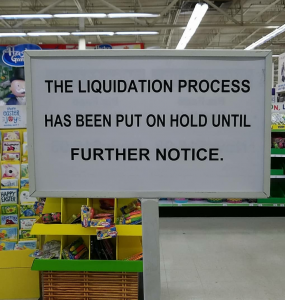 Toys R Us Liquidation Sale On Hold